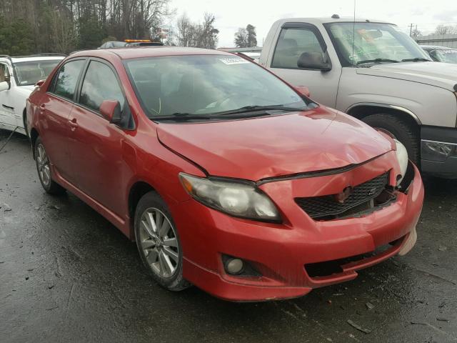 2T1BU4EE7AC478528 - 2010 TOYOTA COROLLA BA RED photo 1