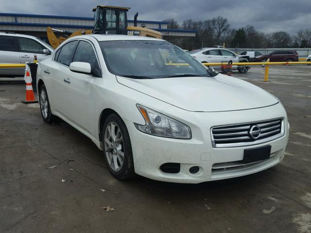 1N4AA5AP3DC820383 - 2013 NISSAN MAXIMA S WHITE photo 1