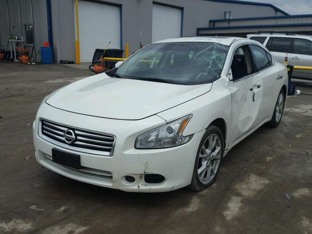 1N4AA5AP3DC820383 - 2013 NISSAN MAXIMA S WHITE photo 2