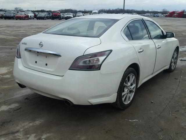 1N4AA5AP3DC820383 - 2013 NISSAN MAXIMA S WHITE photo 4