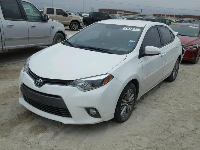 5YFBURHE9FP308848 - 2015 TOYOTA COROLLA L WHITE photo 2