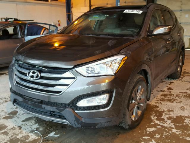 5XYZUDLB5EG216220 - 2014 HYUNDAI SANTA FE S CHARCOAL photo 2