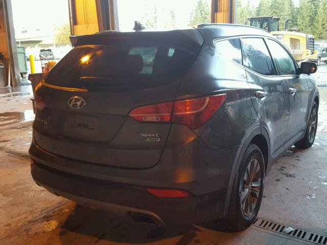 5XYZUDLB5EG216220 - 2014 HYUNDAI SANTA FE S CHARCOAL photo 4