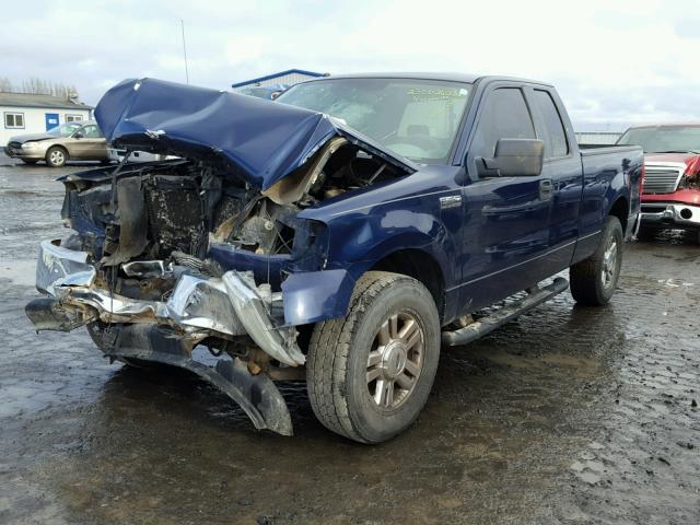 1FTPX14V97FA20700 - 2007 FORD F150 BLUE photo 2