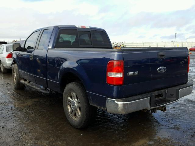 1FTPX14V97FA20700 - 2007 FORD F150 BLUE photo 3