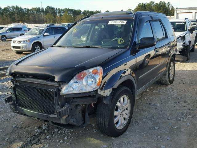 JHLRD68856C015046 - 2006 HONDA CR-V EX BLACK photo 2