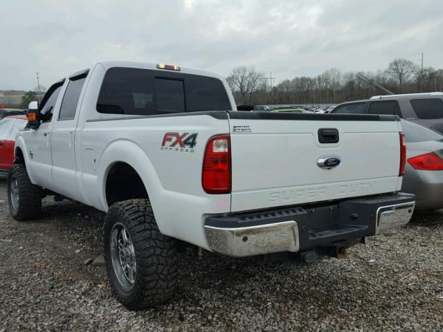 1FT7W2BT7EEA06954 - 2014 FORD F250 SUPER WHITE photo 3