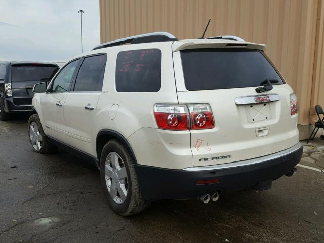 1GKER33778J187334 - 2008 GMC ACADIA SLT WHITE photo 3