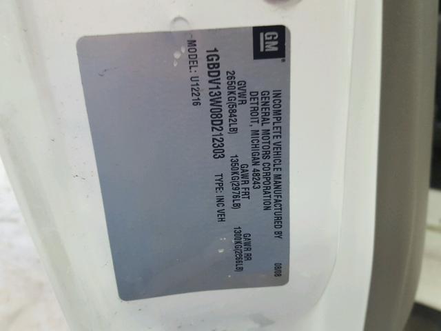 1GBDV13W08D212303 - 2008 CHEVROLET UPLANDER I Ağ foto 10