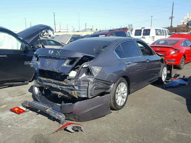 1HGCR2F78DA186116 - 2013 HONDA ACCORD EX GRAY photo 4