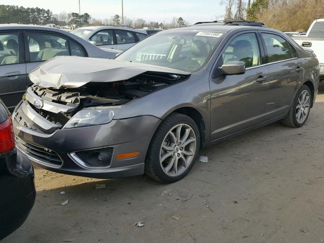 3FAHP0JG5AR364903 - 2010 FORD FUSION SEL GRAY photo 2