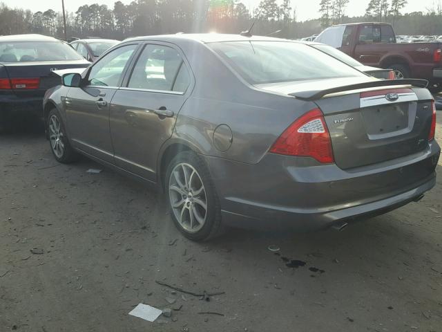 3FAHP0JG5AR364903 - 2010 FORD FUSION SEL GRAY photo 3