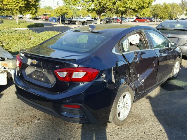 1G1BE5SM7G7276113 - 2016 CHEVROLET CRUZE LT BLUE photo 4