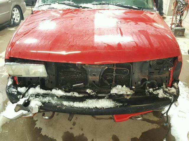 1GCDT13X03K156345 - 2003 CHEVROLET S TRUCK S1 RED photo 7