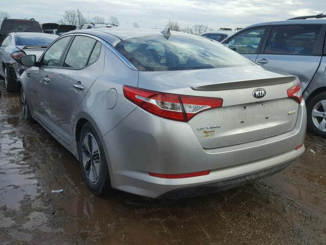 KNAGM4AD7D5047396 - 2013 KIA OPTIMA HYB GRAY photo 3