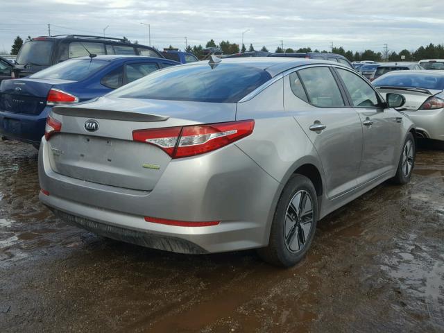 KNAGM4AD7D5047396 - 2013 KIA OPTIMA HYB GRAY photo 4