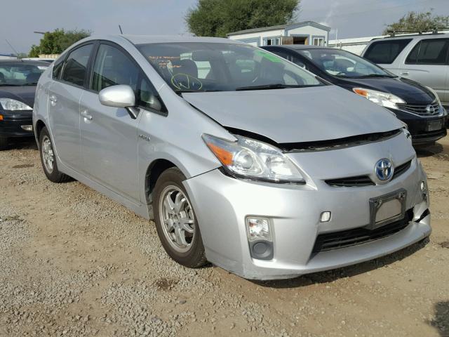 JTDKN3DU5A0068580 - 2010 TOYOTA PRIUS SILVER photo 1