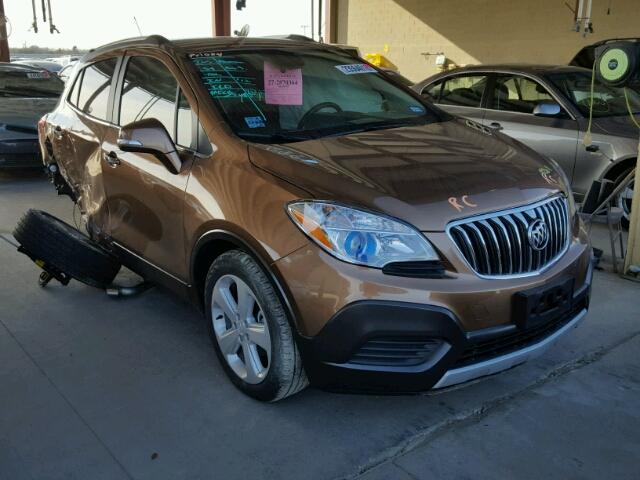 KL4CJASB4GB723728 - 2016 BUICK ENCORE BROWN photo 1