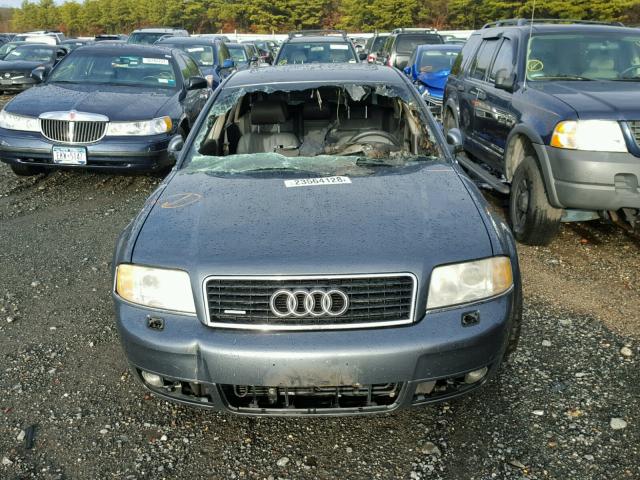 WAUML64B84N086302 - 2004 AUDI A6 4.2 QUA GRAY photo 9