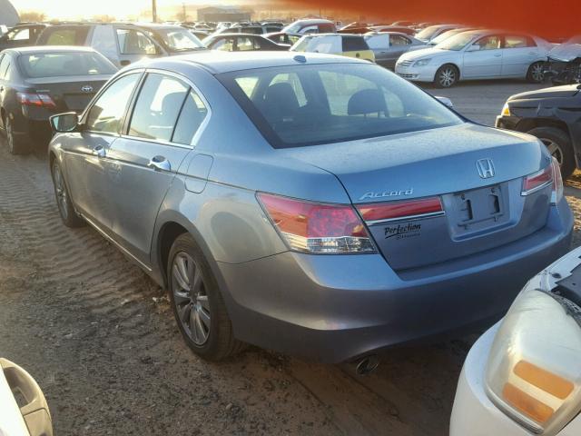 1HGCP3F80BA008430 - 2011 HONDA ACCORD EXL TEAL photo 3