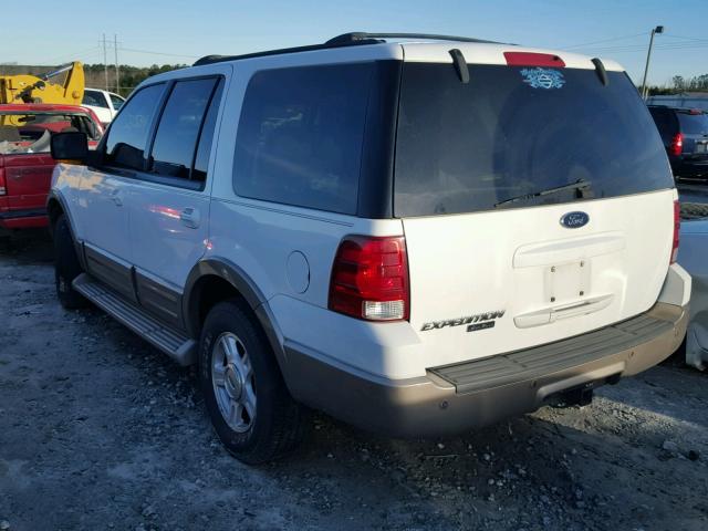 1FMRU17W53LC00155 - 2003 FORD EXPEDITION WHITE photo 3