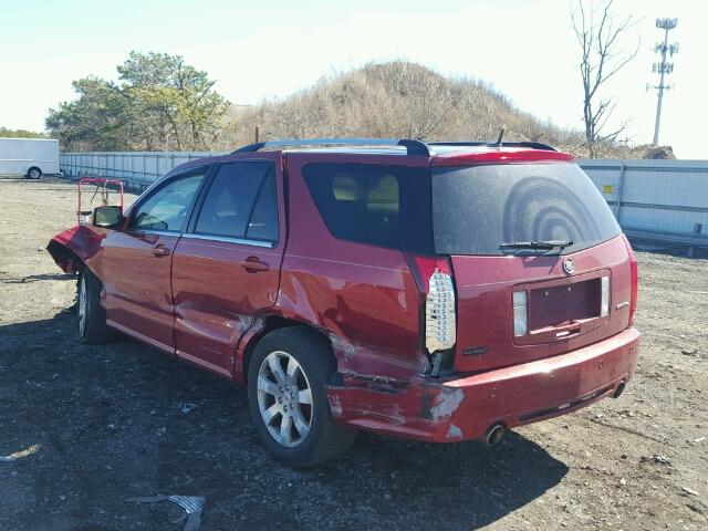 1GYEE437280148308 - 2008 CADILLAC SRX RED photo 3