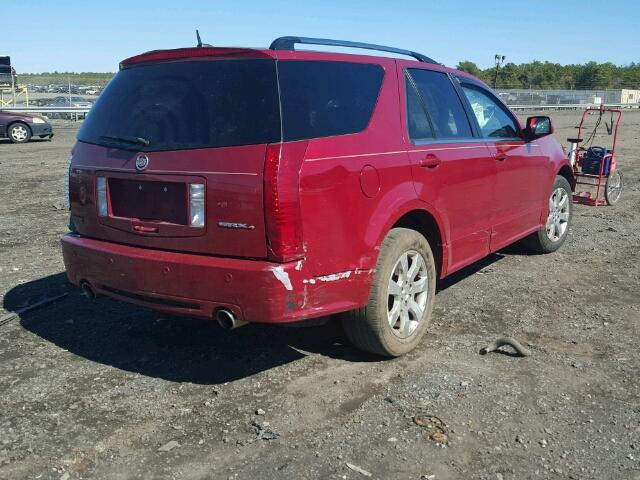 1GYEE437280148308 - 2008 CADILLAC SRX RED photo 4