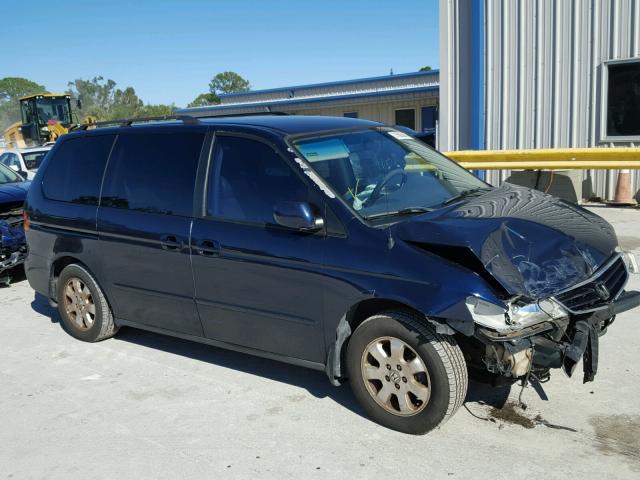 5FNRL18763B032477 - 2003 HONDA ODYSSEY EX BLUE photo 1