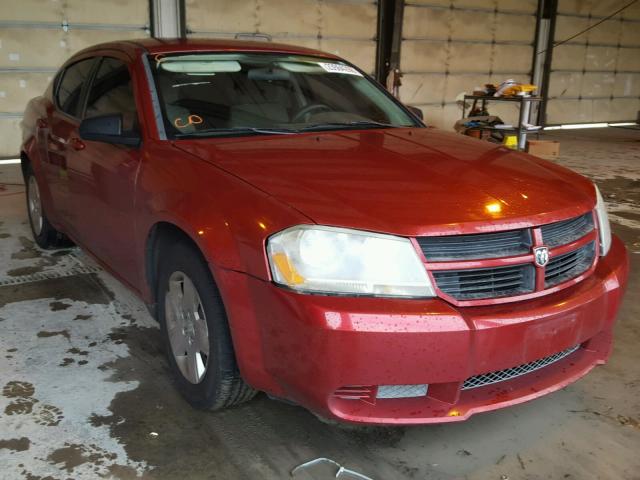 1B3LC46K68N101290 - 2008 DODGE AVENGER SE RED photo 1