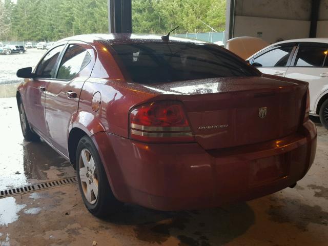 1B3LC46K68N101290 - 2008 DODGE AVENGER SE RED photo 3