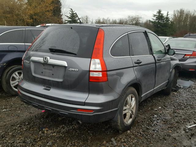 JHLRE4H58BC019187 - 2011 HONDA CR-V EX GRAY photo 4