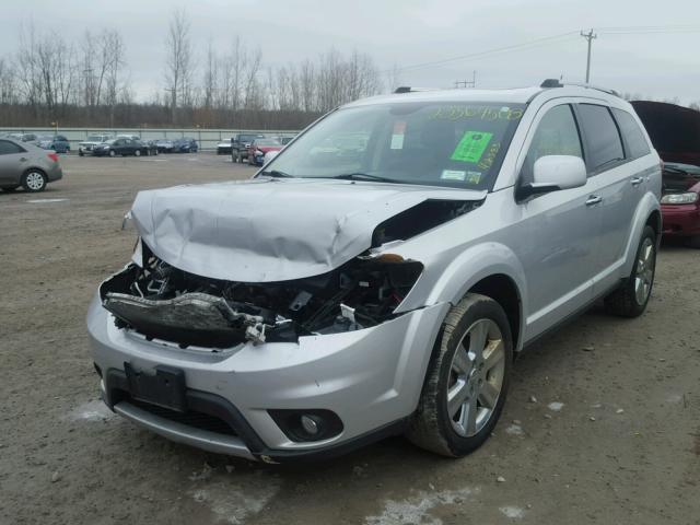 3C4PDDDG4ET157168 - 2014 DODGE JOURNEY LI SILVER photo 2