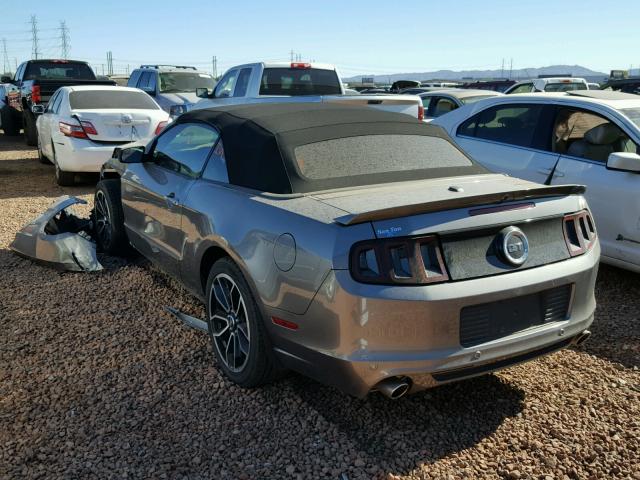 1ZVBP8FFXE5224575 - 2014 FORD MUSTANG GT GRAY photo 3