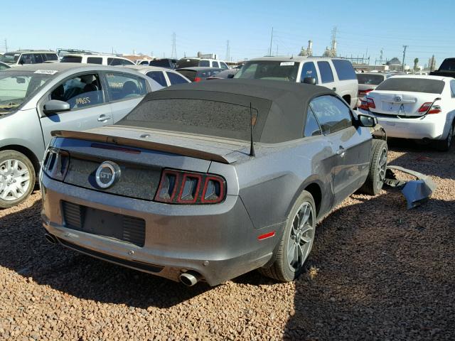 1ZVBP8FFXE5224575 - 2014 FORD MUSTANG GT GRAY photo 4