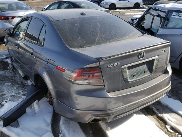 19UUA66245A007353 - 2005 ACURA TL GRAY photo 3