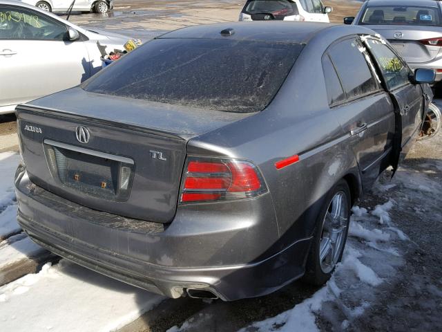 19UUA66245A007353 - 2005 ACURA TL GRAY photo 4