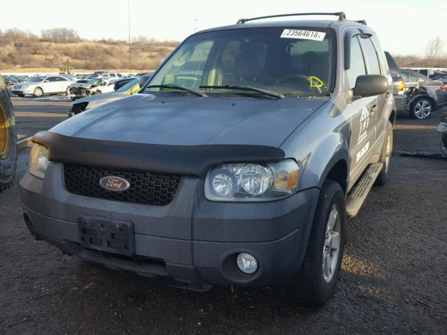 1FMYU03157KA29922 - 2007 FORD ESCAPE XLT GRAY photo 2