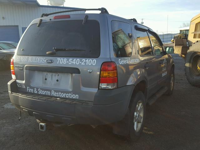 1FMYU03157KA29922 - 2007 FORD ESCAPE XLT GRAY photo 4