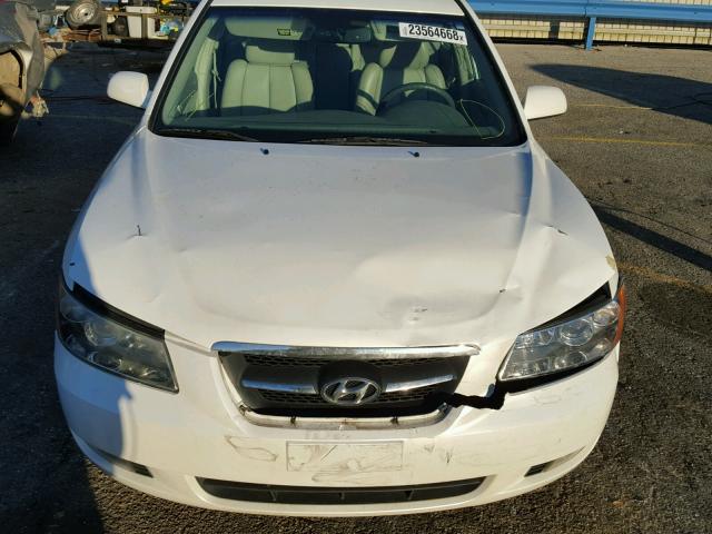 5NPEU46F58H298458 - 2008 HYUNDAI SONATA SE WHITE photo 7