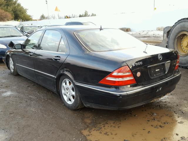 WDBNG75J0YA043334 - 2000 MERCEDES-BENZ S 500 BLACK photo 3