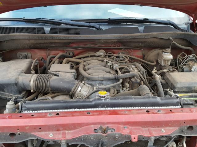 5TFEY5F13BX107579 - 2011 TOYOTA TUNDRA CRE RED photo 7