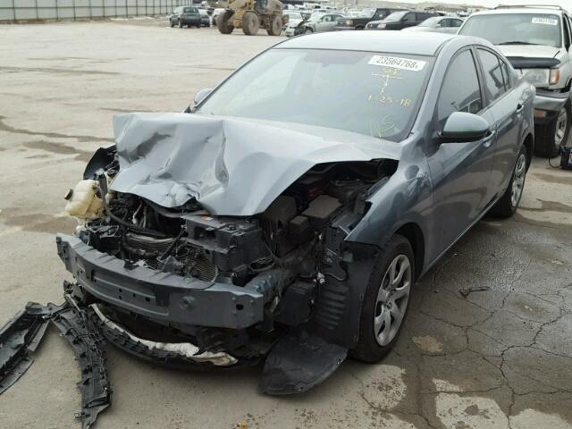 JM1BL1V81C1674144 - 2012 MAZDA 3 I GRAY photo 2