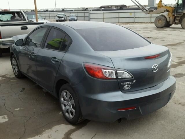 JM1BL1V81C1674144 - 2012 MAZDA 3 I GRAY photo 3