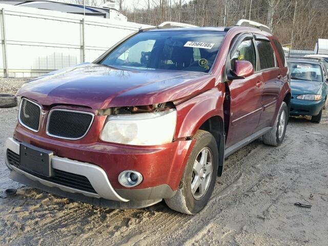 2CKDL63F076087047 - 2007 PONTIAC TORRENT MAROON photo 2