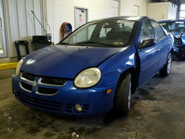 1B3ES56C64D503076 - 2004 DODGE NEON SXT BLUE photo 2