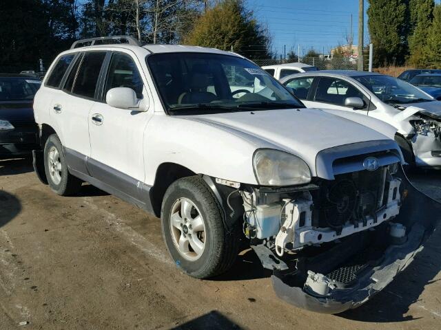 KM8SC73E76U039455 - 2006 HYUNDAI SANTA FE G WHITE photo 1