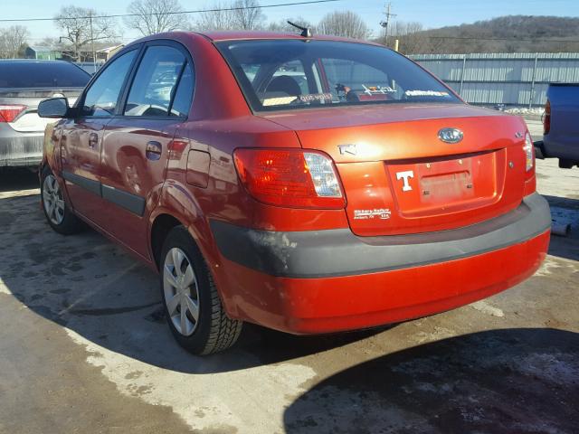 KNADE123266096846 - 2006 KIA RIO RED photo 3