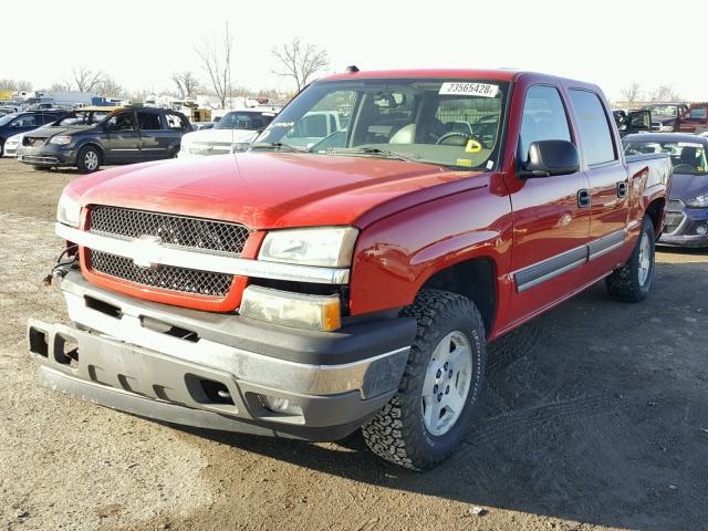 2GCEK13T151174909 - 2005 CHEVROLET SILVERADO RED photo 2