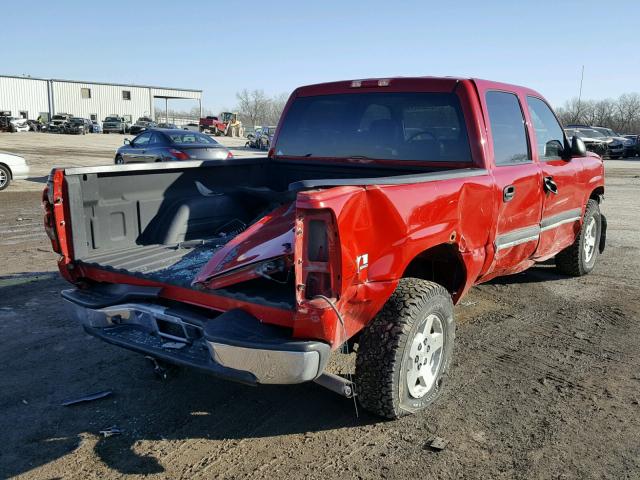 2GCEK13T151174909 - 2005 CHEVROLET SILVERADO RED photo 4