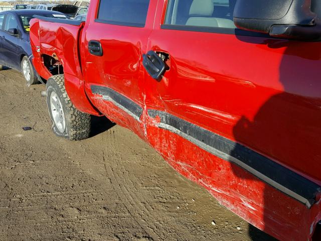 2GCEK13T151174909 - 2005 CHEVROLET SILVERADO RED photo 9